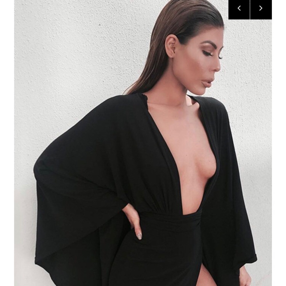 Black Kimono Dress